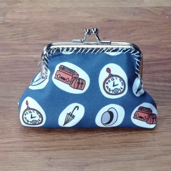 Clasp Frame Purse Ready to Sew Kit, Victorian Navy